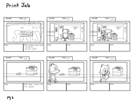 Print Job storyboard preview